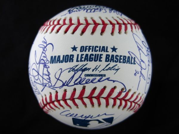 1986 New York Mets Reunion Team Signed Baseball 32 Signatures JSA LOA