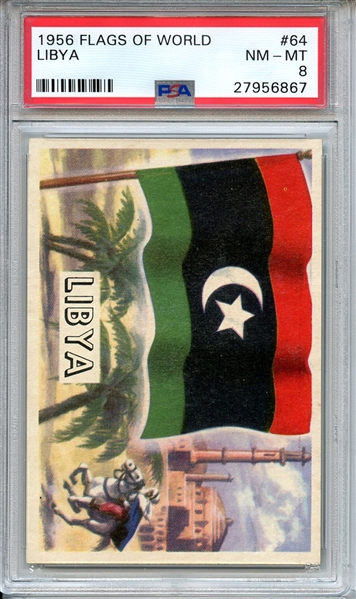 1956 FLAGS OF WORLD 64 LIBYA PSA NM-MT 8