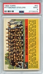 1956 TOPPS 63 PITTSBURGH STEELERS PSA MINT 9