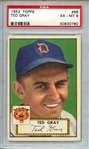 1952 TOPPS 86 TED GRAY PSA EX-MT 6