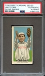 1909-11 T206 SWEET CAPORAL 350/30 JAKE STAHL GLOVE SHOWS PSA AUTHENTIC ALTERED