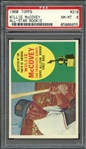 1960 TOPPS 316 WILLIE McCOVEY ALL-STAR ROOKIE RC PSA NM-MT 8