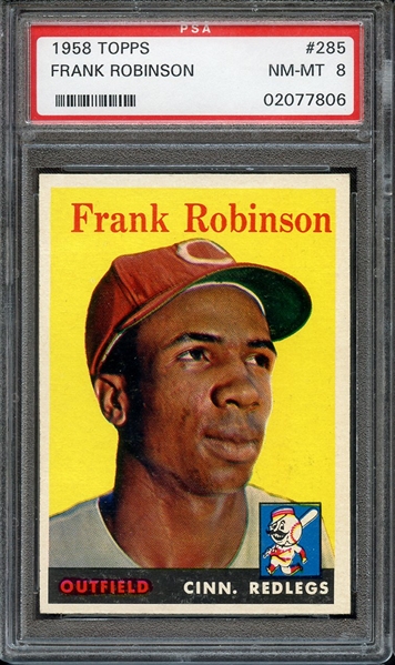1958 TOPPS 285 FRANK ROBINSON PSA NM-MT 8