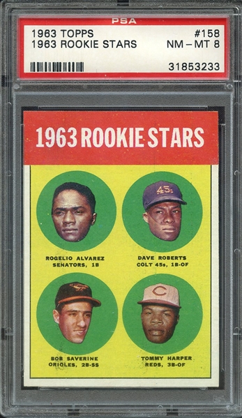 1963 TOPPS 158 1963 ROOKIE STARS PSA NM-MT 8
