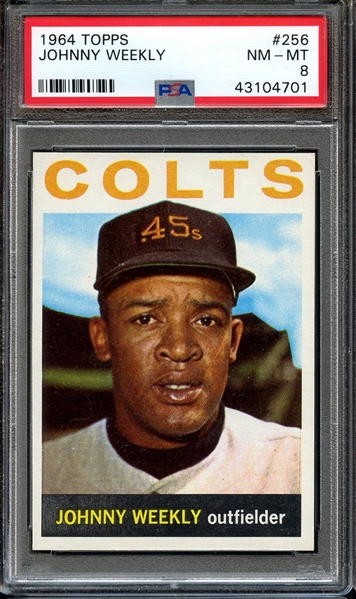 1964 TOPPS 256 JOHNNY WEEKLY PSA NM-MT 8