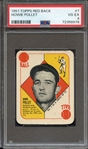 1951 TOPPS RED BACK 7 HOWIE POLLET PSA VG-EX 4